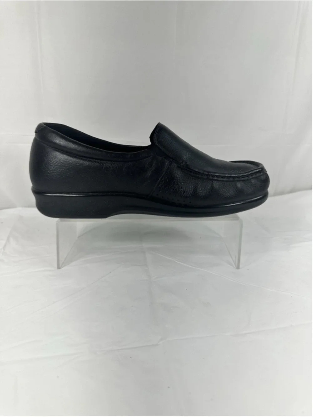 SAS Simplify Comfort Loafer Loafers Shoes Size 8.5 WW Black Leather new